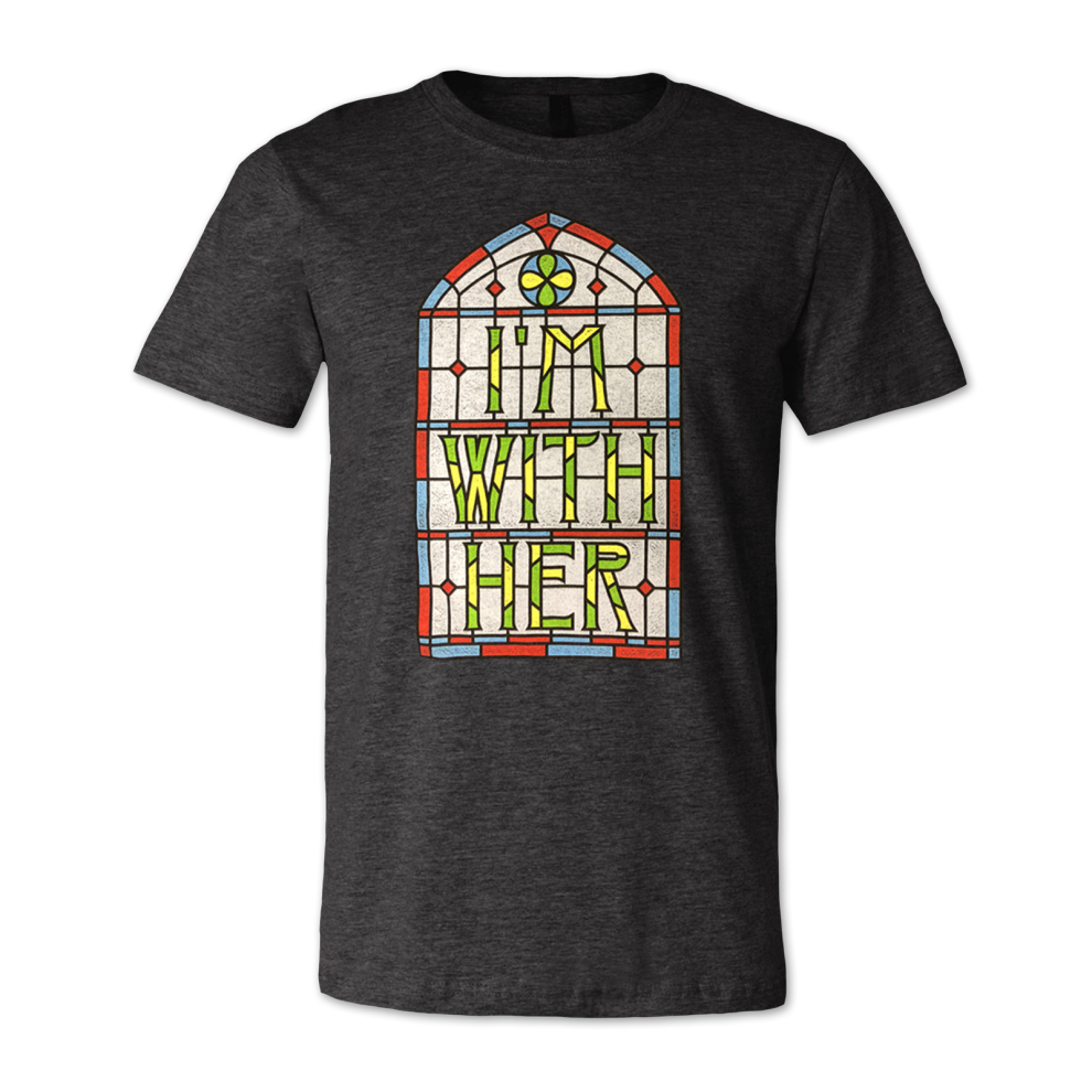 (L) I'M WITH HER Stained Glass T-shirt S