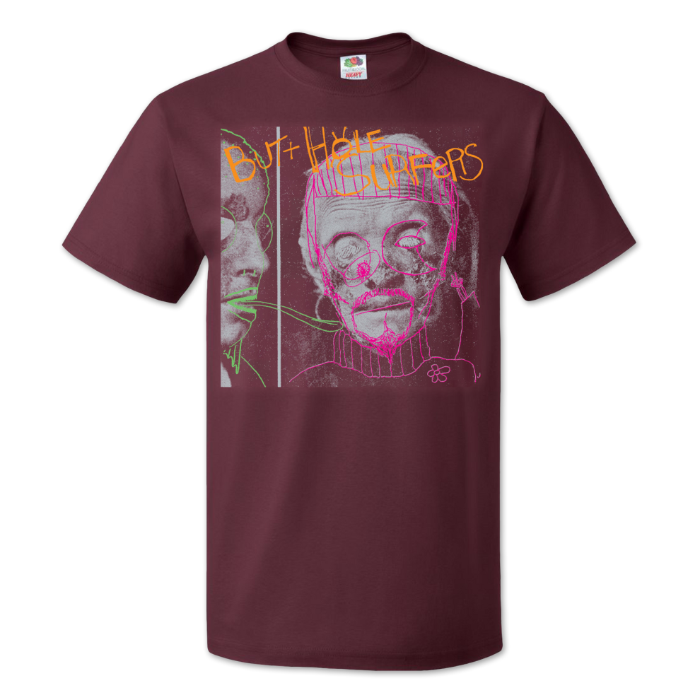 (XXXL) Butthole Surfers Psychic Powerless (Maroon) T-shirt S