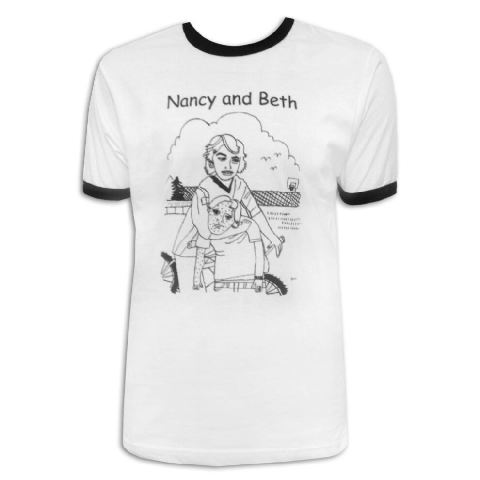 (M) Nancy And Beth Headlock Ringer Tee S