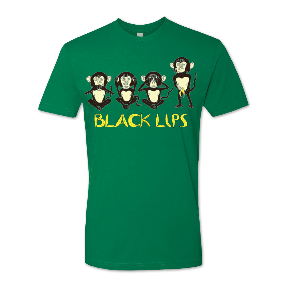 (L) Black Lips Monkey T-shirt S