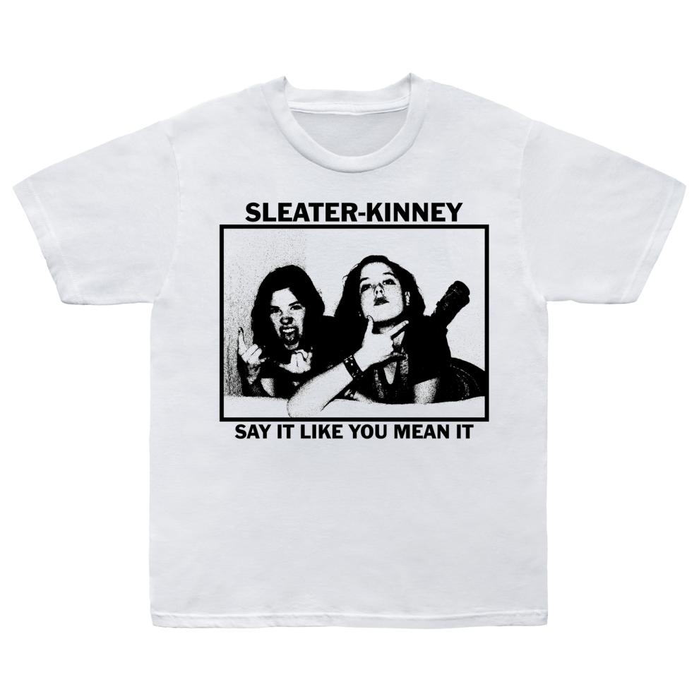 (XXXL) Sleater-Kinney Say It Like You Mean It (White)T-shirt S