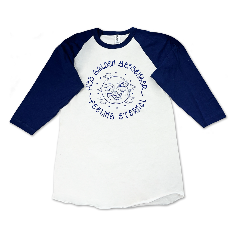 (XXL) Hiss Golden Messenger Moon (Blue/White) Raglan S