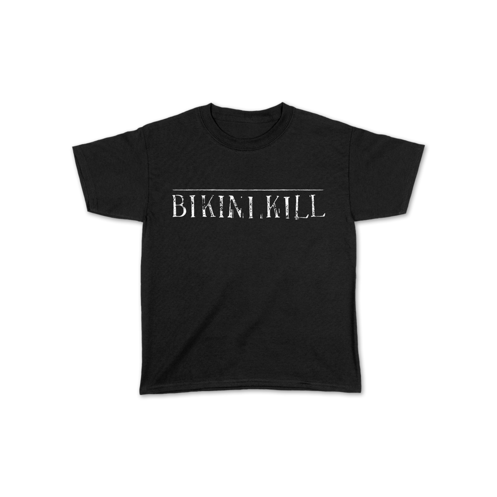 (L) Bikini Kill Kid's Logo [BLACK] T-shirt S