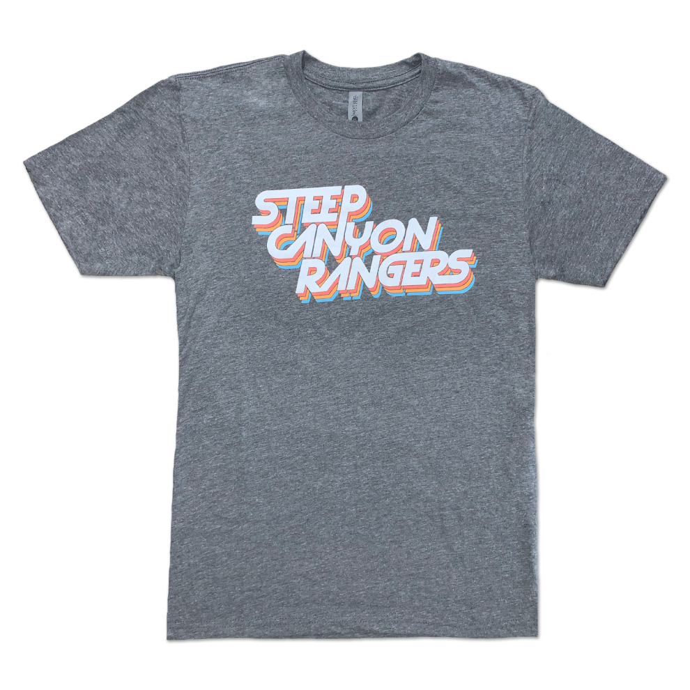 (L) Steep Canyon Rangers Retro Logo [GREY] T-shirt S