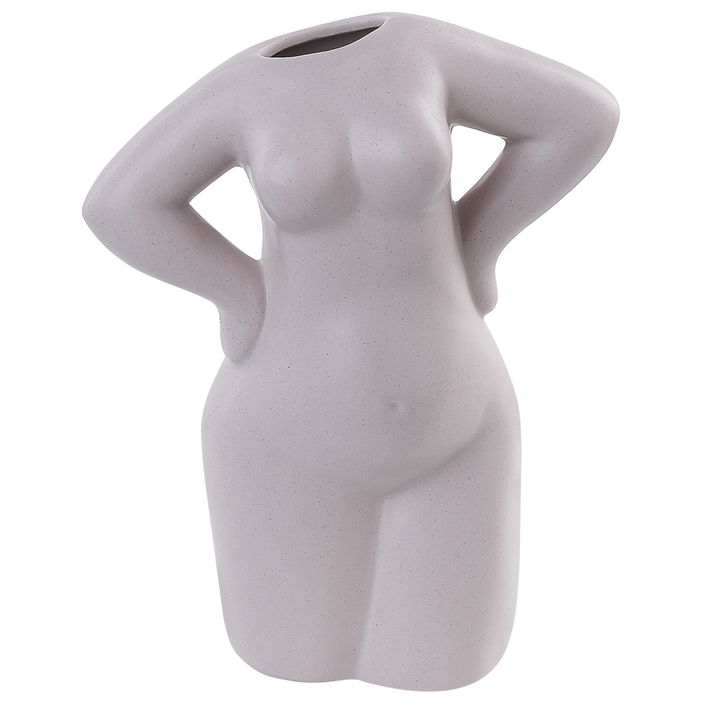 Flower Vase KILKIS Ceramic 24 cm Beige