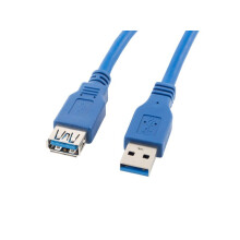 Lanberg AM-AF USB 3.0 forlængerkabel 1,8m blå