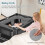 Gymax 5-in-1 Foldable Playpen w/ Bassinet Changing Table Storage Rack Grey 9