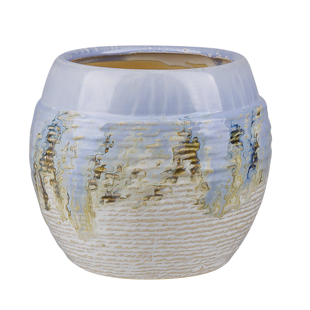 Flower Vase BERGE Stoneware 19 cm Multicolour