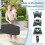 Costway 5-in-1 Foldable Playpen w/ Bassinet Changing Table Storage Rack Grey & Green 9