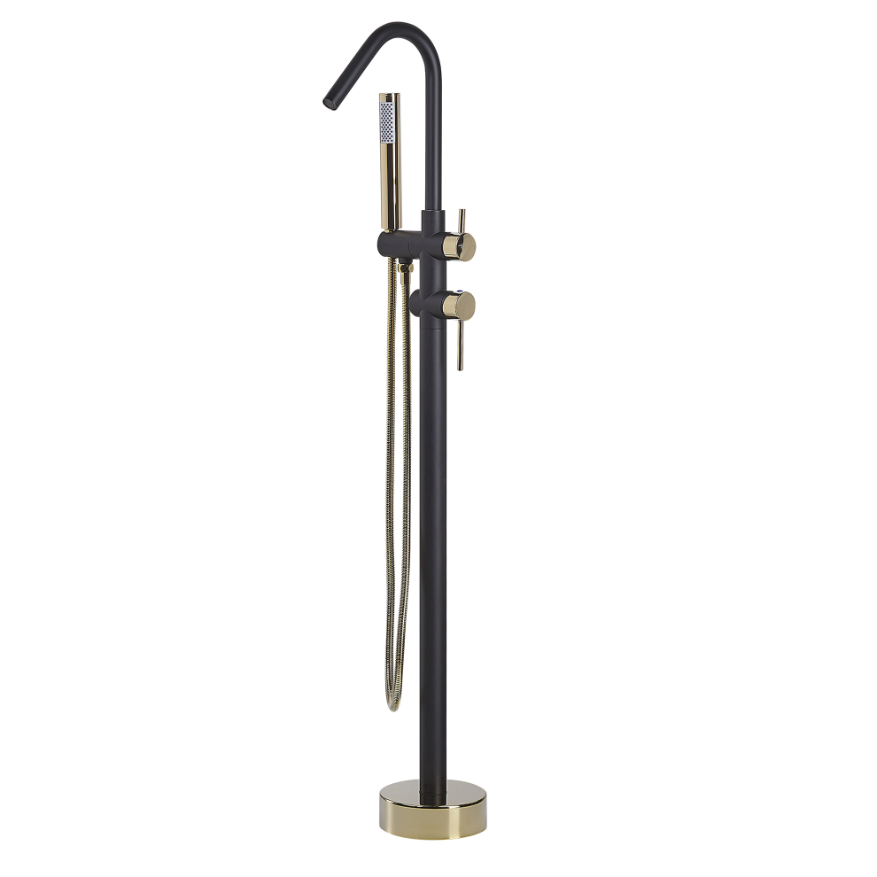 Freestanding Bathtub Faucet VICTORIA Black/ Gold