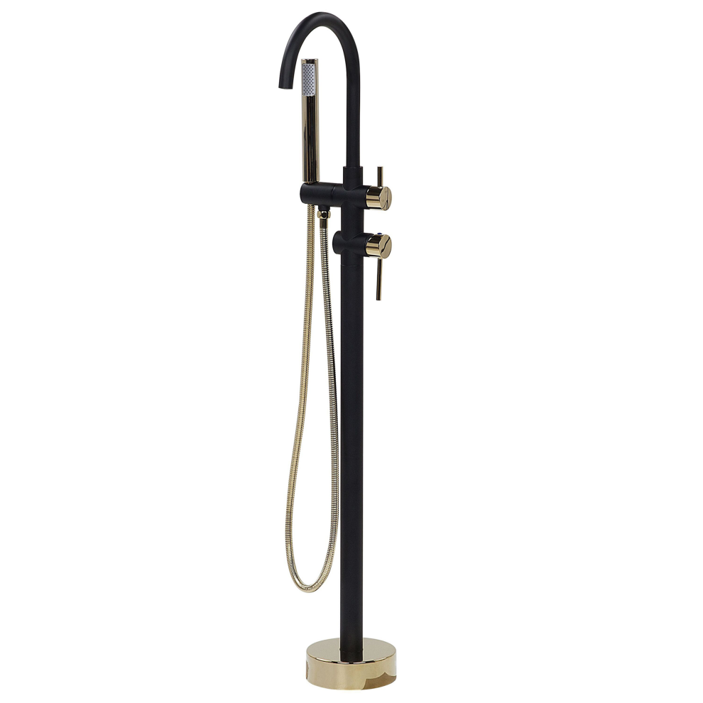 Freestanding Bathtub Faucet TUGELA Black/ Gold