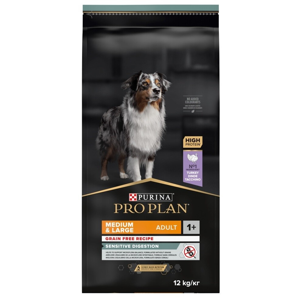 Purina Pro Plan Adult Turkey Grain Free Dry Dog Food 12kg - Image 3