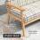 Homcom HOMCOM Two Seater Sofa with Rubber Wood Frame Linen Fabric Small Couch Beige 7