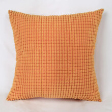 (Orange, 24 x 24 in) 2X 12"16" 18" 20" 22" 24" 26" 28" Corduroy Plush Cushion Cover Throw Pillow Case