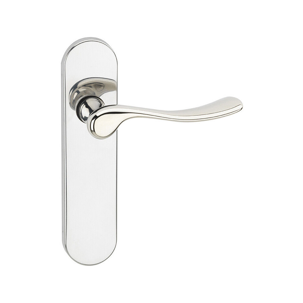 (Polished Nickel Plain) Berkshire Metal Lever Latch Door Handles Set