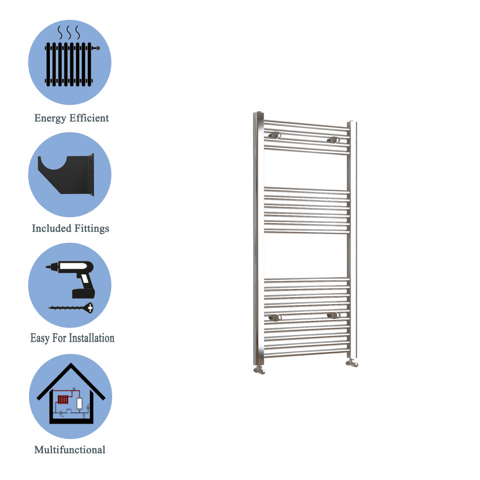 (chrome, 1200*400mm) Stylish Straight Towel Rail HeatingTowel Radiator