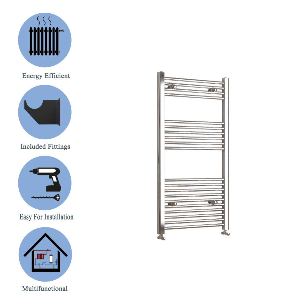 (chrome, 1400*450mm) Stylish Straight Towel Rail HeatingTowel Radiator