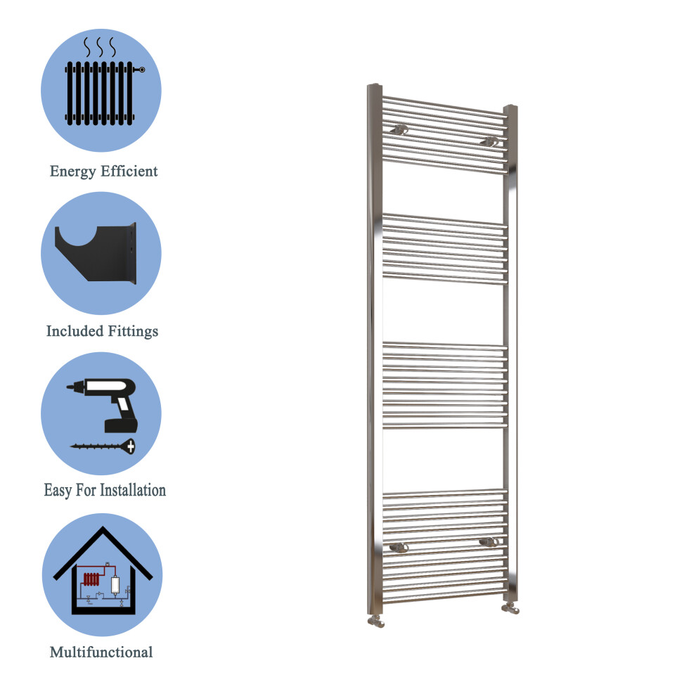 (chrome, 1800*400mm) Stylish Straight Towel Rail HeatingTowel Radiator