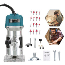 1200W 1/4" Electric Hand Trimmer Palm Router Woodworking Laminate Wood Laminator