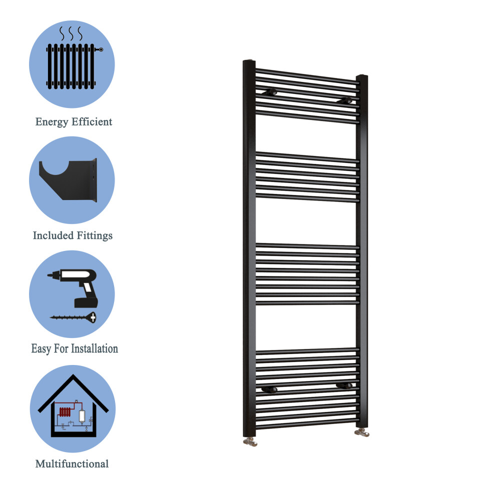 (black, 1800*500mm) Stylish Straight Towel Rail HeatingTowel Radiator