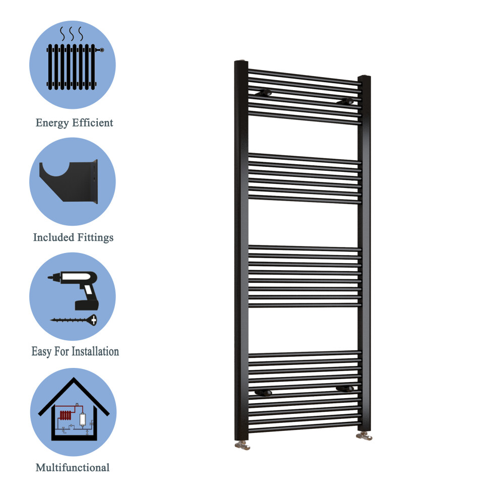 (black, 1800*600mm) Stylish Straight Towel Rail HeatingTowel Radiator