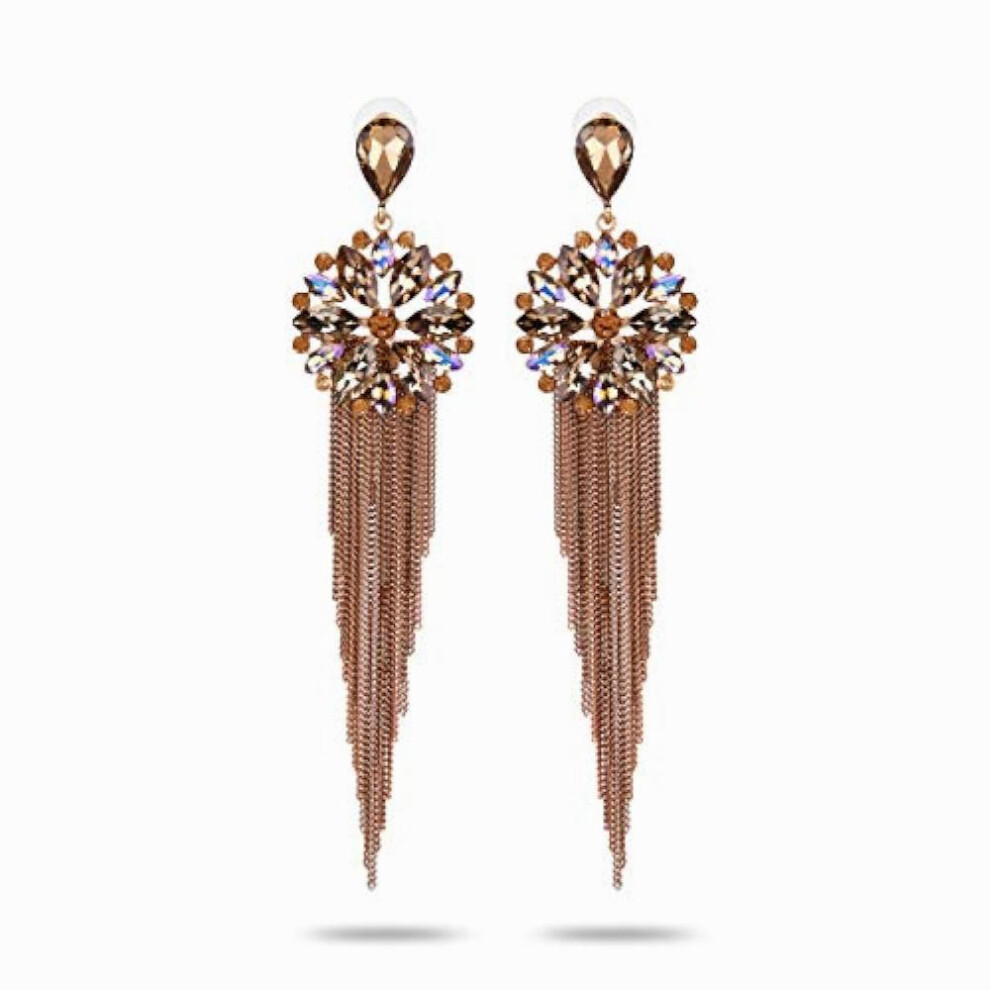 Jewellery Earrings For Crystal Tassel Earrings For And ()-image-OPC-PBRDZZQ-NEW