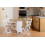 Seconique Santos Butterfly Dining Set in White/Distressed Waxed Pine 2