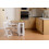 Seconique Santos Butterfly Dining Set in White/Distressed Waxed Pine 6