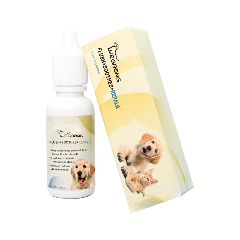 (20ml) Pet Eye Drops Relieve Eye Discomfort For Cats And Dogs Pet Care Products