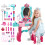 (pink) Princess Vanity Dressing Table with Stool Role Play Makeup Styling Toy 1