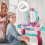 (pink) Princess Vanity Dressing Table with Stool Role Play Makeup Styling Toy 8
