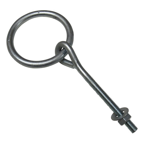 (150 MM) Zinc Plated Ring Eye Bolt  (Horse Manger Tether)