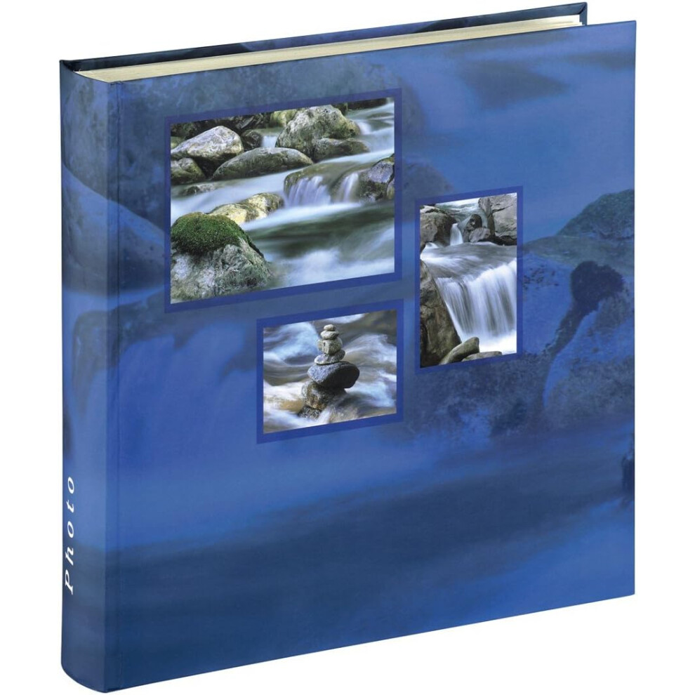 Large Blue Water Fall Photo Album Case Book 100 Pages for 6 x 4 '' Photos