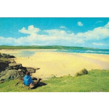 Hayle Towans, West Penwith, Cornwall : Vintage Postcard - Refurbished