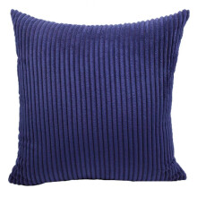 (Navy Blue, 16 x 16 in) 2X Corduroy Plush Jumbo Cord Cushion Cover Soft Pillow Case Home Decor 12"- 28"