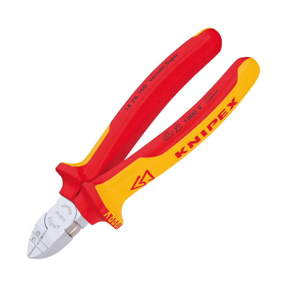 Knipex 14 26 160 VDE Diagonal Insulation Stripper 160mm