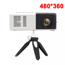 (Black tripod) Projector 1000 lumens HDMI USB Mini LED Projector Home Media Player