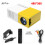(Yellow) Projector 1000 lumens HDMI USB Mini LED Projector Home Media Player 1