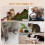 PawHut PawHut Wall Mounted Cat Tree 4PC Kitten Activity Centre with Sisal Dark Grey 5