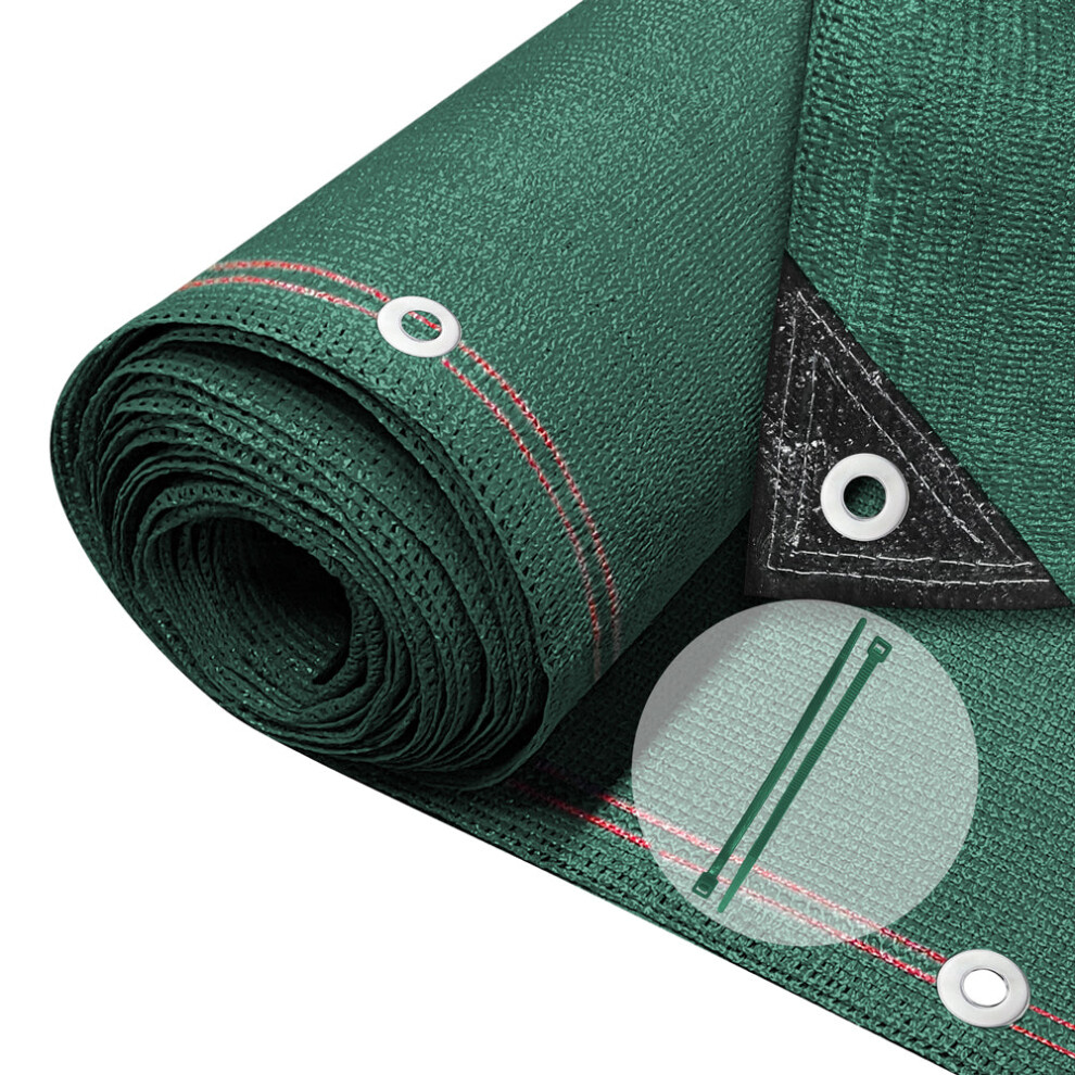 Vounot 1X10m Privacy Netting 230G/M² Hdpe Shading Net, 95% Shading Rate, Green