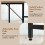Costway L-Shaped Desk W/ 2-Teir Storage Shelf  Metal Frame & Solid Footrest 6