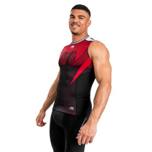 (X-Large) VENUM ADRENALINE MMA SLEEVELESS RASHGUARD - RED