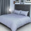 Flax Linen Triangle Design Duvet Cover set Silver ( King ) 1