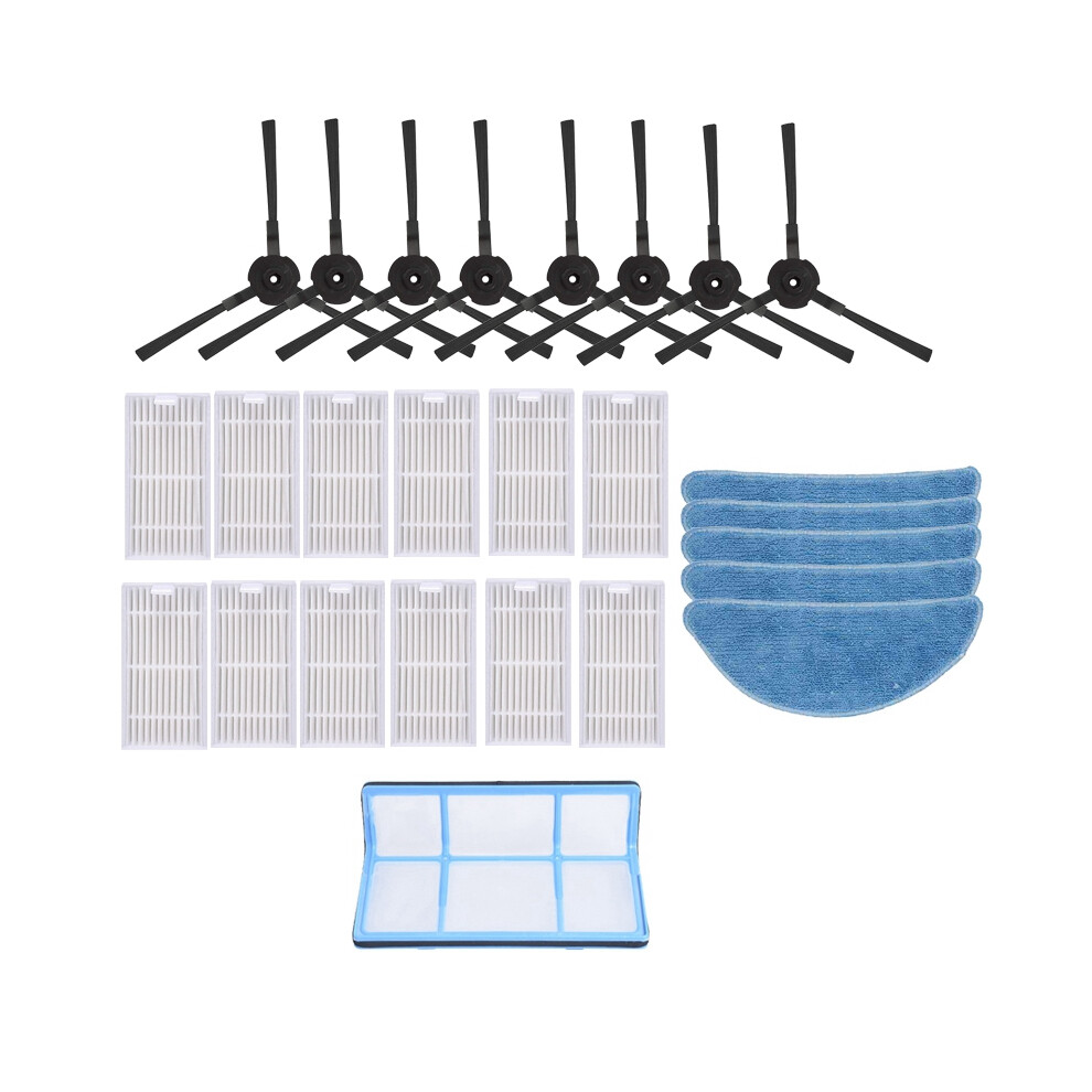 Vacuum Cleaner Parts for Chuwi Ilife V5S V5 Pro X5 V3L V5 V3S V3S Pro V50 Robotic for HEAP Filter Side Brush Mop Cloth-image-OPC-PDYKCQ9-NEW