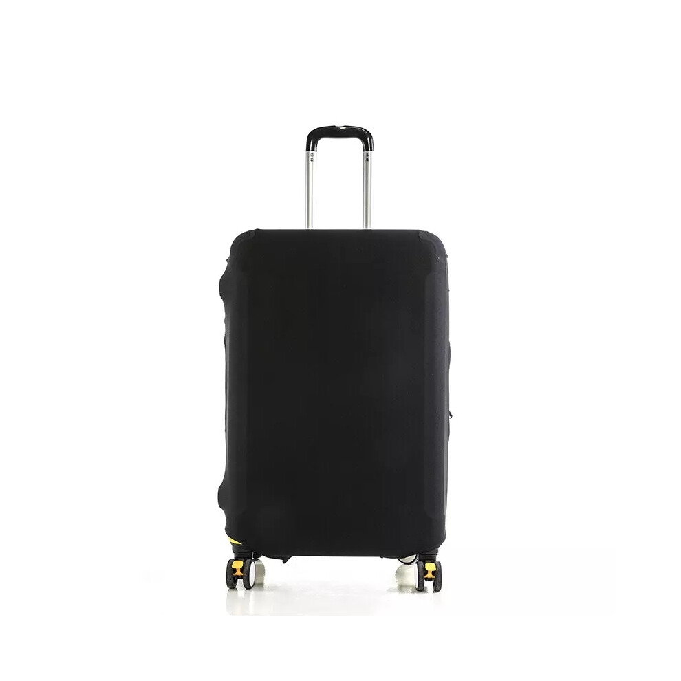 (L (26-28 inch), Black) UK Travel Trolley Case Cover Protector Suitcase Luggage Storage Cover Elastic