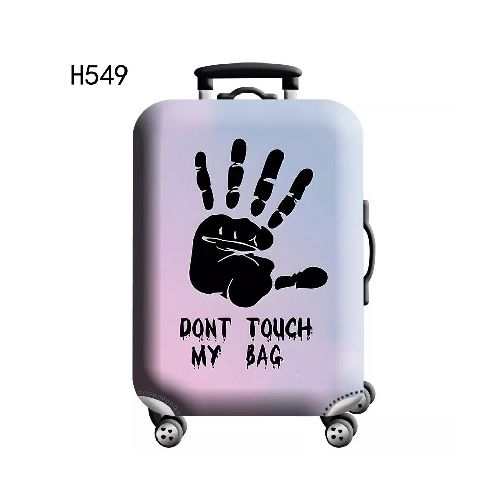(L (26-28 inch), H549) UK Travel Trolley Case Cover Protector Suitcase Luggage Storage Cover Elastic