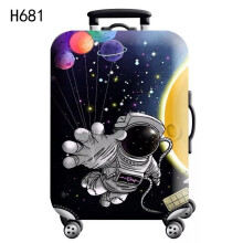 (S (18-21 inch), H681) UK Travel Trolley Case Cover Protector Suitcase Luggage Storage Cover Elastic