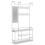 URBN Living (White & White) Hallway Coat Hanger Stand & Shoe Bench Storage 3
