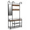 URBN Living (Black & Rustic Oak) Hallway Coat Hanger Stand & Shoe Bench Storage 6