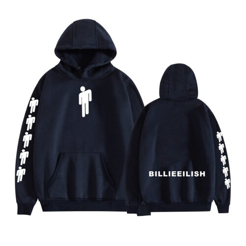 Navy XXL Unisex Hooded Sweatshirt Billie Eilish for Pullover Hoodie for Men Women UK on OnBuy